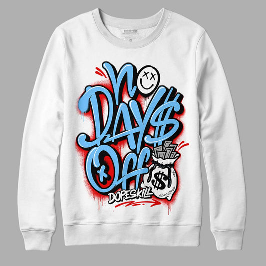 Travis Scott x Jordan 4 Retro 'Cactus Jack' DopeSkill Sweatshirt No Days Off Graphic Streetwear - White 