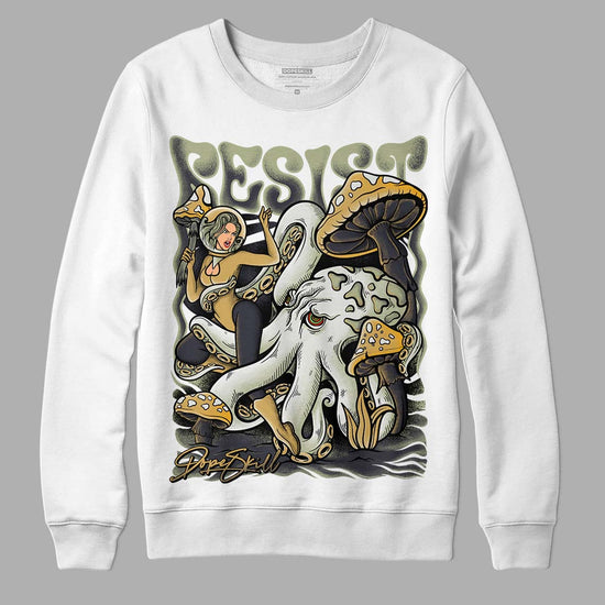 Jade Horizon 5s DopeSkill Sweatshirt Resist Graphic - White 