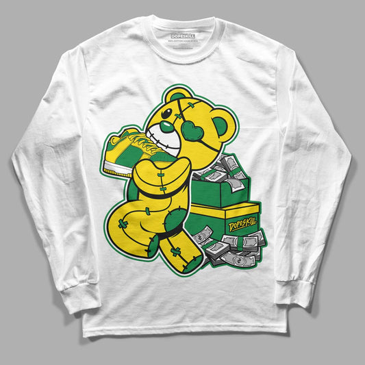 Dunk Low Reverse Brazil DopeSkill Long Sleeve T-Shirt Bear Steals Sneaker Graphic - White