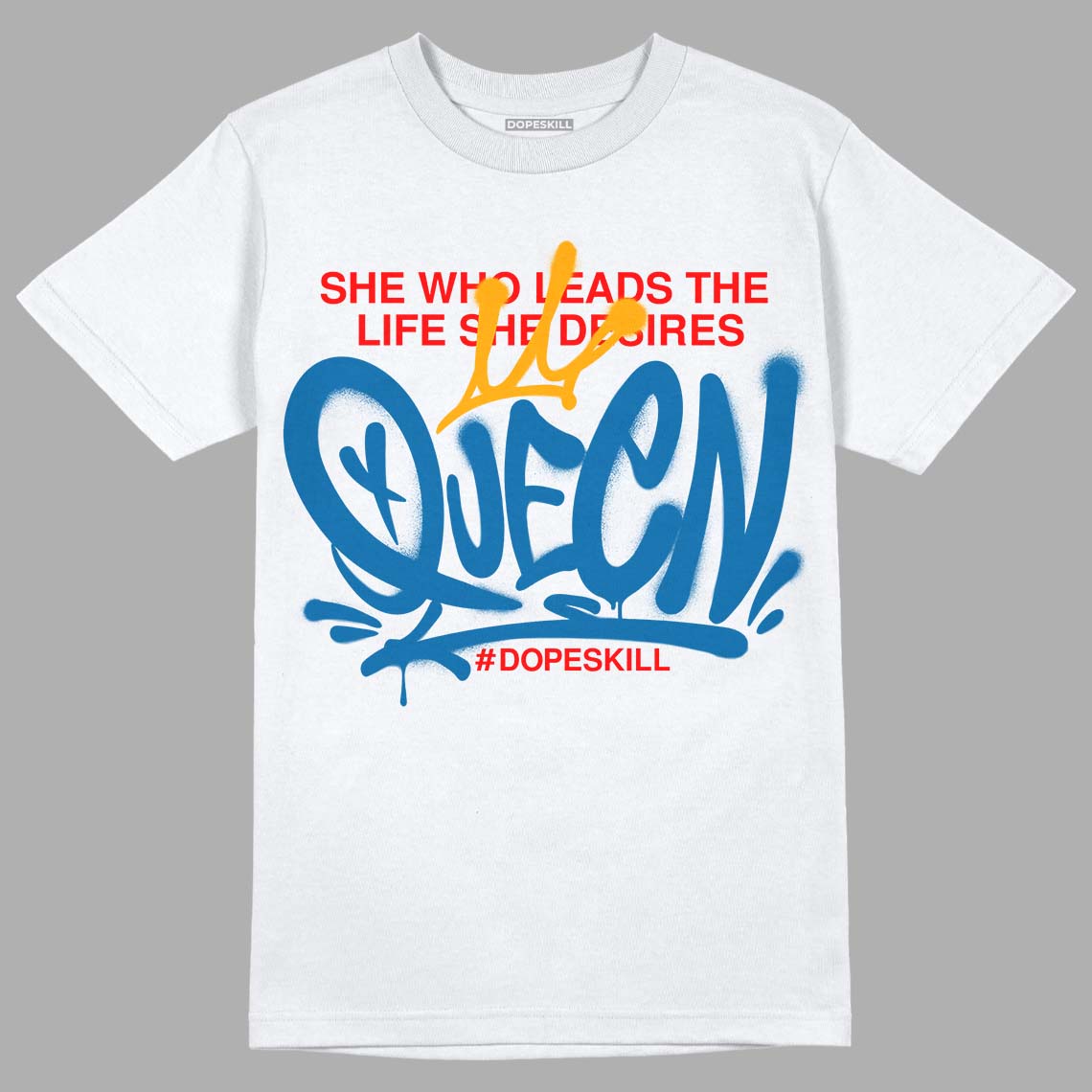 Messy Room 4s DopeSkill T-Shirt Queen Graphic - White