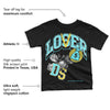 Aqua 5s DopeSkill Toddler Kids T-shirt Loser Lover Graphic