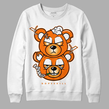 Wmns Dunk Low 'Magma Orange DopeSkill Sweatshirt New Double Bear Graphic Streetwear - White