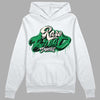 Jordan 2 Retro Lucky Green DopeSkill Hoodie Sweatshirt Rare Breed Type Graphic Streetwear  - White