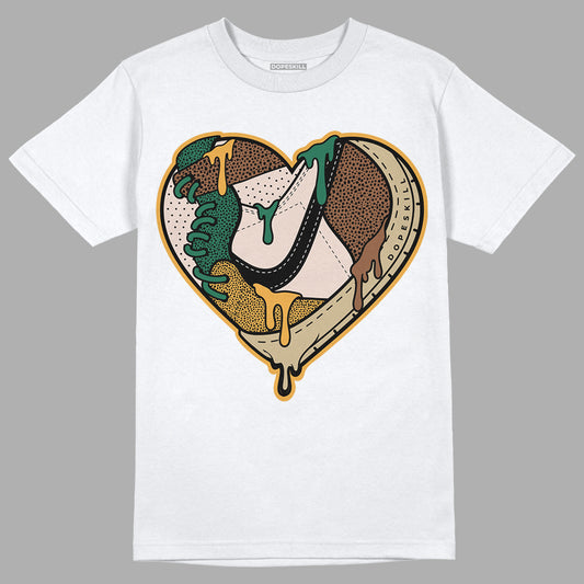 Safari Dunk Low DopeSkill T-Shirt Heart Jordan Graphic - White 