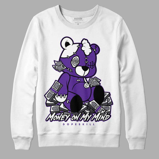 PURPLE Collection DopeSkill Sweatshirt MOMM Bear Graphic - White 