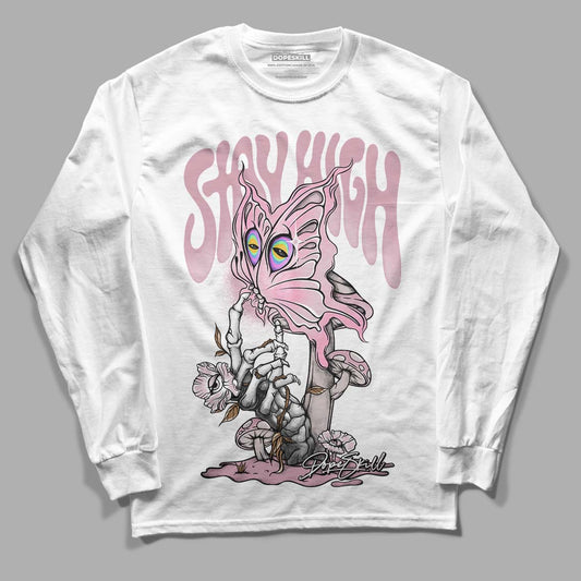 Dunk Low Teddy Bear Pink DopeSkill Long Sleeve T-Shirt Stay High Graphic - White 