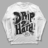 Jordan 1 High 85 Black White DopeSkill Long Sleeve T-Shirt Drip Too Hard Graphic Streetwear - White 