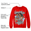 Cherry 11s DopeSkill Varsity Red Sweatshirt Queen Of Hustle Graphic