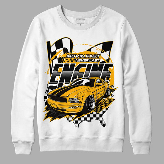 Goldenrod Dunk DopeSkill Sweatshirt ENGINE Tshirt Graphic - White 