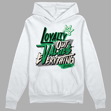 Jordan 2 Retro Lucky Green DopeSkill Hoodie Sweatshirt LOVE Graphic Streetwear - White 