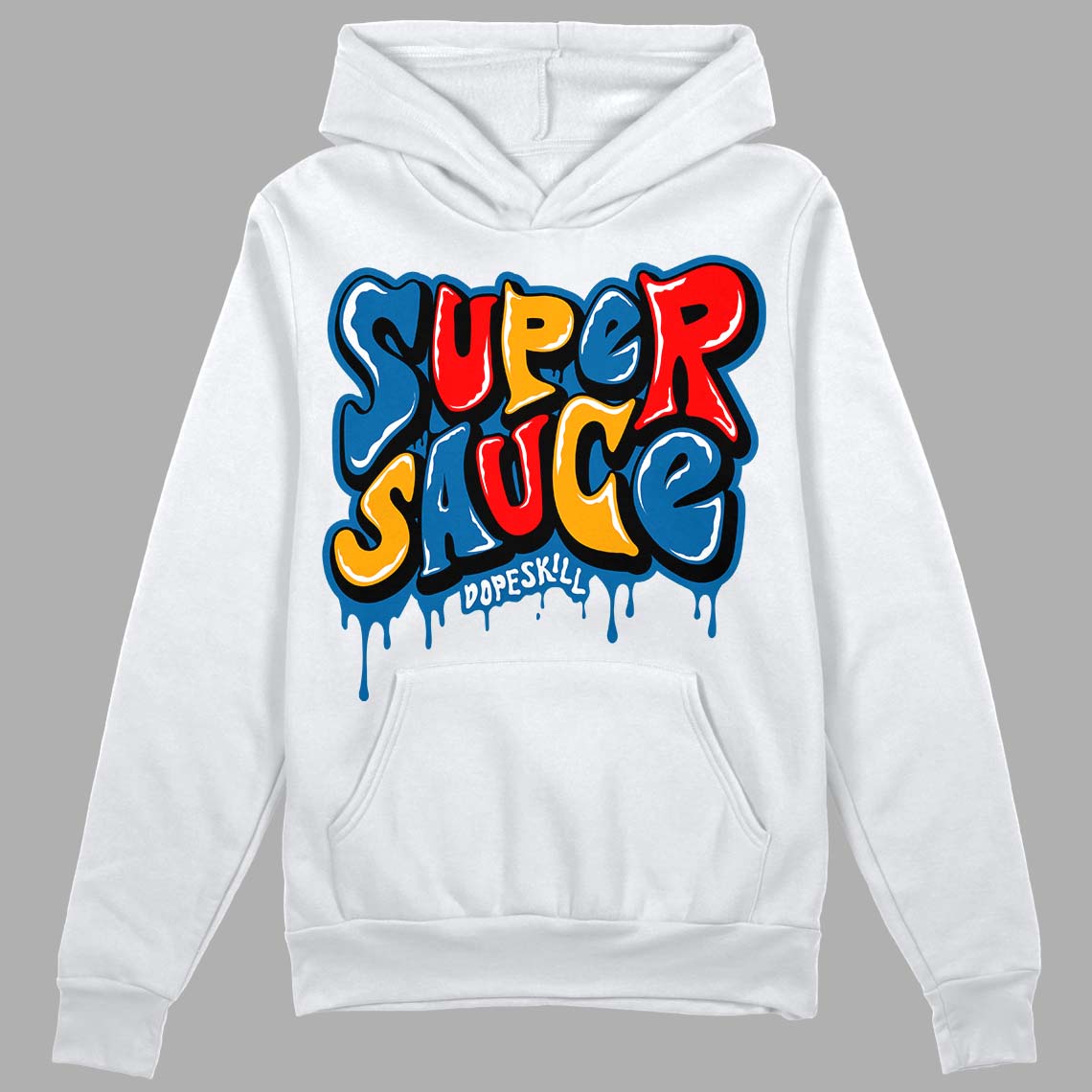 Messy Room 4S DopeSkill Hoodie Sweatshirt Super Sauce Graphic - White