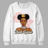 Jordan 1 High OG WMNS Washed Pink DopeSkill Sweatshirt Black Queen Graphic Streetwear - White