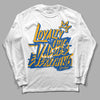 Dunk Blue Jay and University Gold DopeSkill Long Sleeve T-Shirt LOVE Graphic Streetwear - White