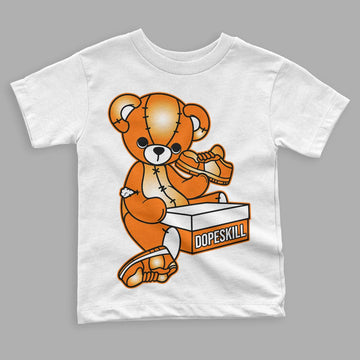 Wmns Dunk Low 'Magma Orange DopeSkill Toddler Kids T-shirt Sneakerhead BEAR Graphic Streetwear - White 