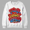 Fruity Pebbles Dunks DopeSkill Sweatshirt Never Forget Loyalty Graphic - White