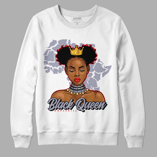 Jordan 13 Retro 'Black Flint' DopeSkill Sweatshirt Black Queen Graphic Streetwear - White