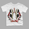 Travis Scott x Jordan 1 Low OG “Olive” DopeSkill Toddler Kids T-shirt Breathe Graphic Streetwear - White