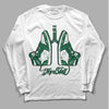 Gorge Green 1s DopeSkill Long Sleeve T-Shirt Breathe Graphic - White 