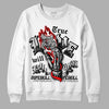 Jordan 1 High 85 Black White DopeSkill Sweatshirt True Love Will Kill You Graphic Streetwear  - White 