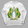 Dunk Low Reverse Brazil DopeSkill Long Sleeve T-Shirt Breathe Graphic - White