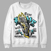 Aqua 5s DopeSkill Sweatshirt True Love Will Kill You Graphic - White