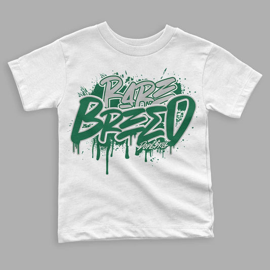 Gorge Green 1s DopeSkill Toddler Kids T-shirt Rare Breed Graphic - White