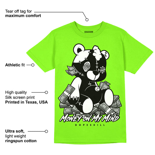 Neon Green Collection DopeSkill Neon Green T-shirt MOMM Bear Graphic