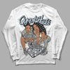 Jordan 6 Retro Cool Grey DopeSkill Long Sleeve T-Shirt Queen Of Hustle Graphic Streetwear - White