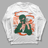 Dunk Low Team Dark Green Orange DopeSkill Long Sleeve T-Shirt Money Is The Motive Graphic - White