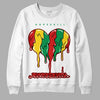 Black History Collection DopeSkill Sweatshirt Juneteenth Heart Graphic - White