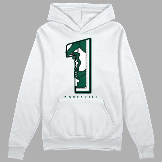 Lottery Pack Malachite Green Dunk Low DopeSkill Hoodie Sweatshirt No.1 Graphic - White