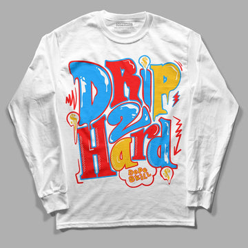 Fruity Pebbles Dunks DopeSkill Long Sleeve T-Shirt Drip Too Hard Graphic - White