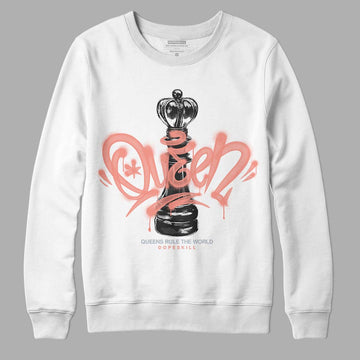 DJ Khaled x Jordan 5 Retro ‘Crimson Bliss’ DopeSkill Sweatshirt Queen Chess Graphic Streetwear - White 