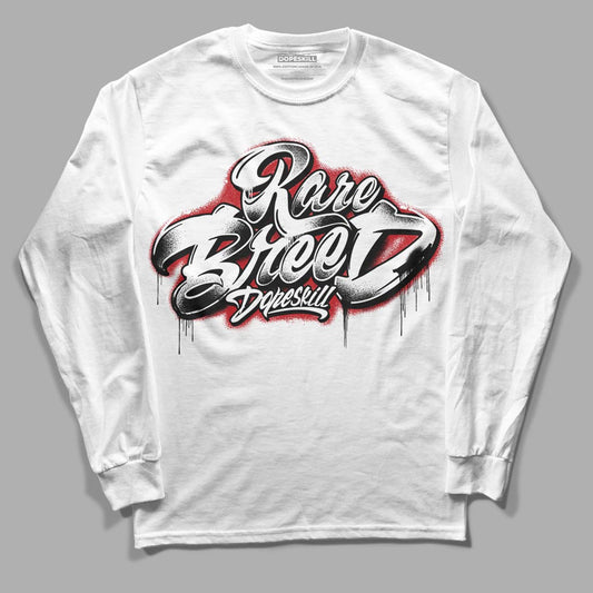 Jordan 13 Retro Playoffs DopeSkill Long Sleeve T-Shirt Rare Breed Type Graphic Streetwear - White 