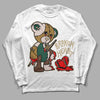 Safari Dunk Low DopeSkill Long Sleeve T-Shirt Broken Heart Graphic - White 