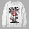 Black Canvas 4s DopeSkill Sweatshirt Stay High Graphic - White 