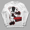 Jordan 13 Retro Playoffs DopeSkill Long Sleeve T-Shirt Sneakerhead BEAR Graphic Streetwear - White