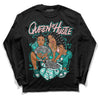 Green Snakeskin Dunk Low DopeSkill Long Sleeve T-Shirt Queen Of Hustle Graphic - Black