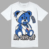 True Blue 1s DopeSkill T-Shirt Hurt Bear Graphic - White