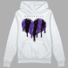 PURPLE Collection DopeSkill Hoodie Sweatshirt Slime Drip Heart Graphic - White 