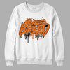 Orange Black White DopeSkill Sweatshirt Rare Breed Graphic - White 