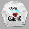 Jordan 5 Aqua DopeSkill Long Sleeve T-Shirt Do It For The Culture Graphic Streetwear - White