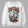 Dunk Low Team Dark Green Orange DopeSkill Sweatshirt Money On My Mind Graphic - White