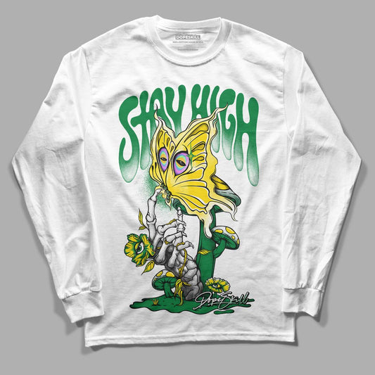 Dunk Low Reverse Brazil DopeSkill Long Sleeve T-Shirt Stay High Graphic - White