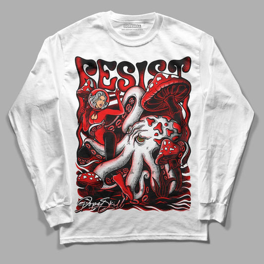 Chile Red 9s DopeSkill Long Sleeve T-Shirt Resist Graphic