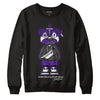 Jordan 3 Dark Iris DopeSkill Sweatshirt Sneaker Bear Graphic - Black 