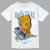 Dunk Blue Jay and University Gold DopeSkill T-Shirt Money Talks Graphic Streetwear - White