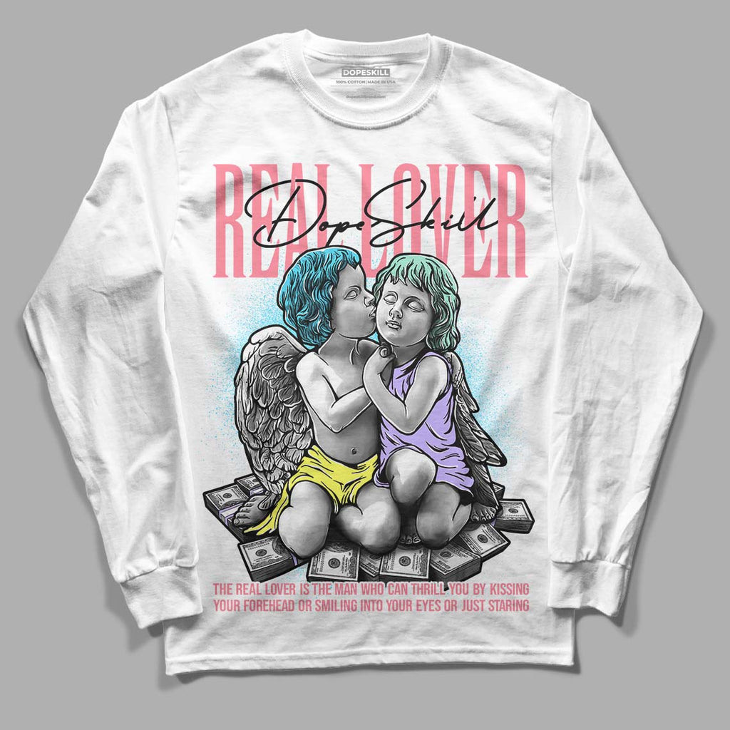 Candy Easter Dunk Low DopeSkill Long Sleeve T-Shirt Real Lover Graphic - White 