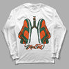 Dunk Low Team Dark Green Orange DopeSkill Long Sleeve T-Shirt Breathe Graphic - White