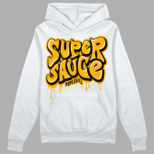 Goldenrod Dunk DopeSkill Hoodie Sweatshirt Super Sauce Graphic - White 